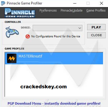 Pinnacle Game Profiler Key